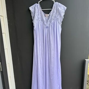 Vintage Shadowline pale purple slipdress lingerie size Large